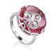 Lustrous Pinkish Crystal Ring, Ring Size: 6 / 16.5, image 