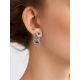 Transformable Silver Topaz Stud Earrings, image , picture 3