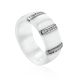 Chic White Ceramic Band Ring, Ring Size: 6.5 / 17, image 