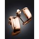 Stylishly Simplistic Rose Plated Silver Earrings The Ifamore, image , picture 2