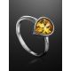 Lustrous Yellow Crystal Ring, Ring Size: 8 / 18, image , picture 2