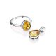 Lustrous Yellow Crystal Ring, Ring Size: 8 / 18, image , picture 4