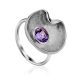 Chic Silver Amethyst Ring, Ring Size: 9.5 / 19.5, image 