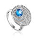 Stunning Silver Crystal Ring, Ring Size: 9.5 / 19.5, image 