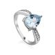 Classy Silver Topaz Ring, Ring Size: 7 / 17.5, image 