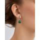 Vivid Color Prasiolite Earrings, image , picture 3