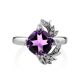 Chic Silver Amethyst Ring, Ring Size: 6.5 / 17, image , picture 3