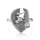 Designer Silver Amethyst Ring, Ring Size: 8.5 / 18.5, image , picture 3