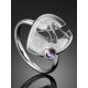Designer Silver Amethyst Ring, Ring Size: 8.5 / 18.5, image , picture 2