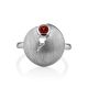 Torn Design Silver Garnet Ring, Ring Size: 9 / 19, image , picture 4