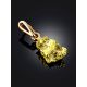 Textured 24K Gold Pendant The Nugget, image , picture 2