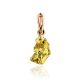Textured 24K Gold Pendant The Nugget, image 