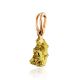 Textured 24K Gold Pendant The Nugget, image , picture 3