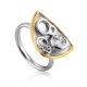 Amazing Silver Crystal Ring, Ring Size: 8 / 18, image 