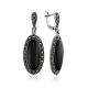 Stunning Black Onyx Dangle Earrings The Lace, image 