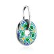 Bright Round Silver Enamel Pendant, image , picture 4