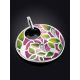 Amazing Silver Enamel Pendant With Crystals, image , picture 2