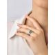 Mix Color Enamel Band Ring With Crystals, Ring Size: 6.5 / 17, image , picture 5