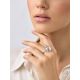 Chic Silver Amethyst Ring, Ring Size: 9.5 / 19.5, image , picture 4