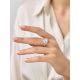 Fashionable Silver Amethyst Ring, Ring Size: 9 / 19, image , picture 4