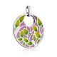 Amazing Silver Enamel Pendant With Crystals, image , picture 4