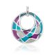 Chic Round Pendant With Mix Color Enamel, image 