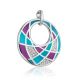 Chic Round Pendant With Mix Color Enamel, image , picture 4
