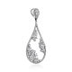 Shimmering Drop Shaped Silver Crystal Pendant, image , picture 4