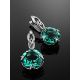 Vivid Color Prasiolite Earrings, image , picture 2