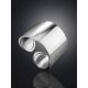 Bold Silver Stoneless Ring The ICONIC, Ring Size: Adjustable, image , picture 2