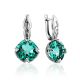 Vivid Color Prasiolite Earrings, image 