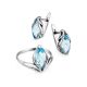 Silver Ring With Marquise Cut Topaz, Ring Size: 10 / 20, image , picture 5