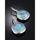 Chic Blue Agate Drop Earrings, image , picture 2