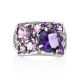 Lustrous Silver Amethyst Ring, Ring Size: 6.5 / 17, image , picture 4