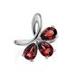 Charming Silver Garnet Ring, Ring Size: 7 / 17.5, image , picture 4