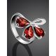 Charming Silver Garnet Ring, Ring Size: 6.5 / 17, image , picture 2
