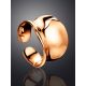 Statement Rose Plated Silver Ring The Liquid, Ring Size: Adjustable, image , picture 2