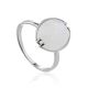 Silver Moon Stone Ring, Ring Size: 9 / 19, image 