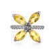 Silver Citrine Butterfly Ring, Ring Size: 9.5 / 19.5, image , picture 4