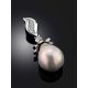 Classy Silver Pendant With Baroque Pearl And Crystals, image , picture 2