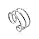Minimalist Design Silver Ring The ICONIC, Ring Size: Adjustable, image 