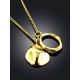Designer Gold Plated Silver Double Pendant Necklace The Liquid, image , picture 2