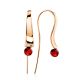 Designer Gilded Silver Fish Hook Earrings With Amber The Palazzo, image 