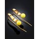 Designer Gilded Silver Amber Hook Earrings The Palazzo, image , picture 2