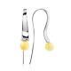 Extraordinary Silver Amber Hook Earrings The Palazzo, image 