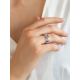 Playful Design Silver Enamel Band Ring, Ring Size: 8 / 18, image , picture 3
