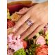 Floral Design Silver Enamel Ring, Ring Size: 8 / 18, image , picture 3