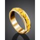 Wedding Band Ring With 24K Gold Finish The Nugget, Ring Size: 11.5 / 21, image , picture 2