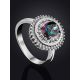 Fabulous Silver Ring With Chameleon Color Quartz, Ring Size: 7 / 17.5, image , picture 2