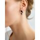 Ultra Feminine Silver Garnet Earrings, image , picture 3